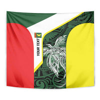 Personalised PNG Oro Province Tapestry Bird of Paradise Tattoo Flag Motif LT9 - Polynesian Pride