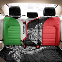 Personalised PNG Southern Highlands Province Back Car Seat Cover Bird of Paradise Tattoo Flag Motif LT9 - Polynesian Pride