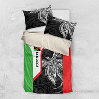 Personalised PNG Southern Highlands Province Bedding Set Bird of Paradise Tattoo Flag Motif LT9 US Twin 172cm x 218cm Red - Polynesian Pride