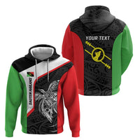 Personalised PNG Southern Highlands Province Hoodie Bird of Paradise Tattoo Flag Motif LT9 - Polynesian Pride