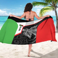 Personalised PNG Southern Highlands Province Sarong Bird of Paradise Tattoo Flag Motif LT9 - Polynesian Pride