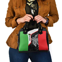Personalised PNG Southern Highlands Province Shoulder Handbag Bird of Paradise Tattoo Flag Motif LT9 - Polynesian Pride