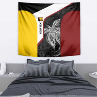 Personalised PNG Western Province Tapestry Bird of Paradise Tattoo Flag Motif LT9 - Polynesian Pride