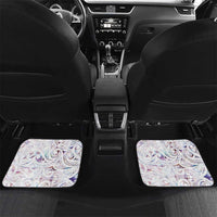 Custom New Zealand Aotearoa Car Mats Pink Maori Paua Shell Indigenous - Polynesian Pride