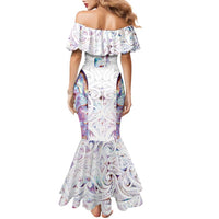 Custom New Zealand Aotearoa Family Matching Mermaid Dress and Hawaiian Shirt Pink Maori Paua Shell Indigenous LT9 - Polynesian Pride