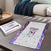 Custom New Zealand Aotearoa Puzzle Pink Maori Paua Shell Indigenous - Polynesian Pride