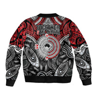 Aotearoa and Australia Bomber Jacket New Zealand Honour The Treaty Ake!Ake!Ake!