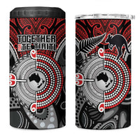 Aotearoa and Australia 4 in 1 Can Cooler Tumbler New Zealand Honour The Treaty Ake!Ake!Ake! LT9 One Size: 16 oz Red - Polynesian Pride