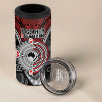Aotearoa and Australia 4 in 1 Can Cooler Tumbler New Zealand Honour The Treaty Ake!Ake!Ake! LT9 - Polynesian Pride