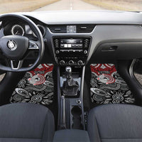 Aotearoa and Australia Car Mats New Zealand Honour The Treaty Ake!Ake!Ake! LT9 Set 2pcs - Front Red - Polynesian Pride