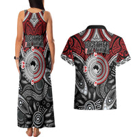 Aotearoa and Australia Couples Matching Tank Maxi Dress and Hawaiian Shirt New Zealand Honour The Treaty Ake!Ake!Ake! LT9 - Polynesian Pride