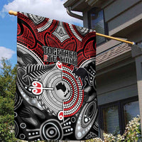 Aotearoa and Australia Garden Flag New Zealand Honour The Treaty Ake!Ake!Ake! LT9 - Polynesian Pride