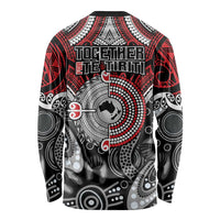 Aotearoa and Australia Long Sleeve Shirt New Zealand Honour The Treaty Ake!Ake!Ake! LT9 - Polynesian Pride