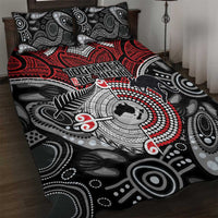 Aotearoa and Australia Quilt Bed Set New Zealand Honour The Treaty Ake!Ake!Ake! LT9 Red - Polynesian Pride