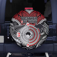 Aotearoa and Australia Spare Tire Cover New Zealand Honour The Treaty Ake!Ake!Ake! LT9 - Polynesian Pride