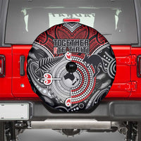 Aotearoa and Australia Spare Tire Cover New Zealand Honour The Treaty Ake!Ake!Ake! LT9 - Polynesian Pride