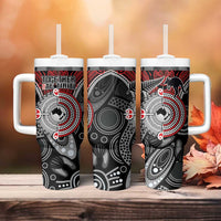 Aotearoa and Australia Tumbler With Handle New Zealand Honour The Treaty Ake!Ake!Ake! LT9 - Polynesian Pride