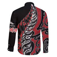 Koru Fern New Zealand Family Matching Off Shoulder Maxi Dress and Hawaiian Shirt Maori Tribal Pattern LT9 - Polynesian Pride