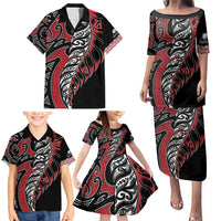 Koru Fern New Zealand Family Matching Puletasi and Hawaiian Shirt Maori Tribal Pattern LT9 - Polynesian Pride