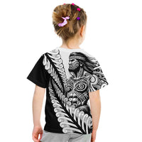 Koru Fern New Zealand Maori Tribal Warrior Kid T Shirt LT9 - Polynesian Pride