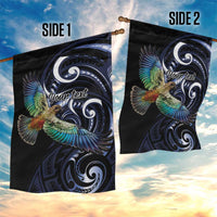 New Zealand Kea Bird Personalised Garden Flag Maori Tribal Koru Art LT9 - Polynesian Pride