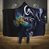 New Zealand Kea Bird Personalised Hooded Blanket Maori Tribal Koru Art LT9 - Polynesian Pride