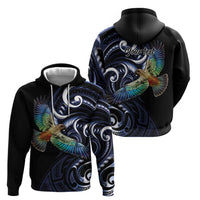 New Zealand Kea Bird Personalised Hoodie Maori Tribal Koru Art LT9 - Polynesian Pride