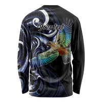New Zealand Kea Bird Personalised Long Sleeve Shirt Maori Tribal Koru Art LT9 - Polynesian Pride