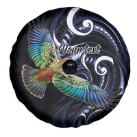New Zealand Kea Bird Personalised Spare Tire Cover Maori Tribal Koru Art LT9 - Polynesian Pride