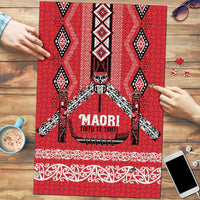 Toitu Te Tiriti Waitangi Puzzle Red Wharenui House - Polynesian Pride