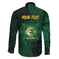 Personalised Tonga Liahona High School 76th Anniversary Family Matching Short Sleeve Bodycon Dress and Hawaiian Shirt Special Kupesi Pattern LT9 - Polynesian Pride