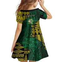 Personalised Tonga Liahona High School Family Matching Short Sleeve Bodycon Dress and Hawaiian Shirt Since 1948 Special Kupesi Pattern LT9 - Polynesian Pride