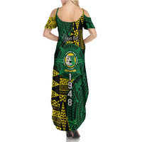 Personalised Tonga Liahona High School Family Matching Summer Maxi Dress and Hawaiian Shirt Since 1948 Special Kupesi Pattern LT9 - Polynesian Pride