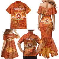 Personalised Tonga Tailulu College Family Matching Mermaid Dress and Hawaiian Shirt Since 1967 Special Kupesi Pattern Version 1 LT9 - Polynesian Pride