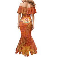 Personalised Tonga Tailulu College Family Matching Mermaid Dress and Hawaiian Shirt Since 1967 Special Kupesi Pattern Version 1 LT9 - Polynesian Pride