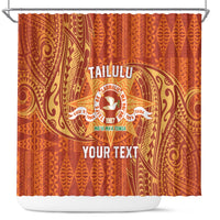 Personalised Tonga Tailulu College Shower Curtain Since 1967 Special Kupesi Pattern Version 1