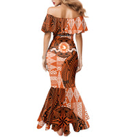 Personalised Tonga Tailulu College Family Matching Mermaid Dress and Hawaiian Shirt Since 1967 Special Kupesi Pattern Version 2 LT9 - Polynesian Pride