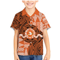 Personalised Tonga Tailulu College Family Matching Mermaid Dress and Hawaiian Shirt Since 1967 Special Kupesi Pattern Version 2 LT9 Son's Shirt Black - Polynesian Pride