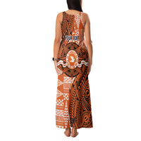 Personalised Tonga Tailulu College Family Matching Tank Maxi Dress and Hawaiian Shirt Since 1967 Special Kupesi Pattern Version 2 LT9 - Polynesian Pride