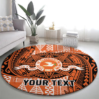 Personalised Tonga Tailulu College Round Carpet Since 1967 Special Kupesi Pattern Version 2