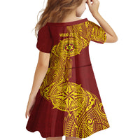 Personalised Tonga High School 77th Anniversary Family Matching Short Sleeve Bodycon Dress and Hawaiian Shirt Special Kupesi Pattern LT9 - Polynesian Pride