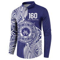 Personalised Tonga Tupou College Tolo 160th Anniversary Button Sweatshirt Special Kupesi Pattern LT9 - Polynesian Pride