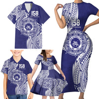 Personalised Tonga Tupou College Tolo 158th Anniversary Family Matching Short Sleeve Bodycon Dress and Hawaiian Shirt Special Kupesi Pattern LT9 - Polynesian Pride