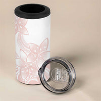 Polynesian Tribal Plumeria Lotu Tamaiti 4 in 1 Can Cooler Tumbler Pastel Blush LT9 - Polynesian Pride