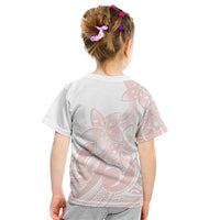 Polynesian Tribal Plumeria Lotu Tamaiti Kid T Shirt Pastel Blush LT9 - Polynesian Pride