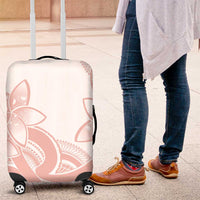 Polynesian Tribal Plumeria Lotu Tamaiti Luggage Cover Pastel Blush LT9 Blush - Polynesian Pride