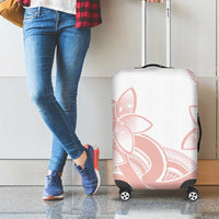 Polynesian Tribal Plumeria Lotu Tamaiti Luggage Cover Pastel Blush LT9 - Polynesian Pride