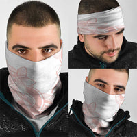 Polynesian Tribal Plumeria Lotu Tamaiti Neck Gaiter Pastel Blush LT9