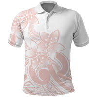 Polynesian Tribal Plumeria Lotu Tamaiti Polo Shirt Pastel Blush LT9 Blush - Polynesian Pride