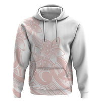 Polynesian Tribal Plumeria Lotu Tamaiti Zip Hoodie Pastel Blush LT9 Pullover Hoodie Blush - Polynesian Pride